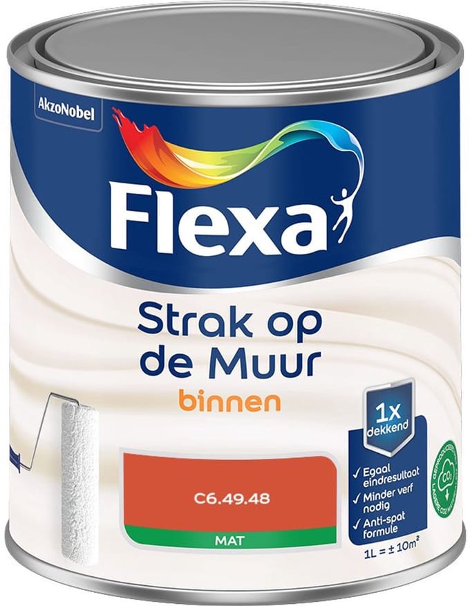Flexa - Strak Op De Muur Binnen Mat - C6.49.48 - Mengverf - 1 L