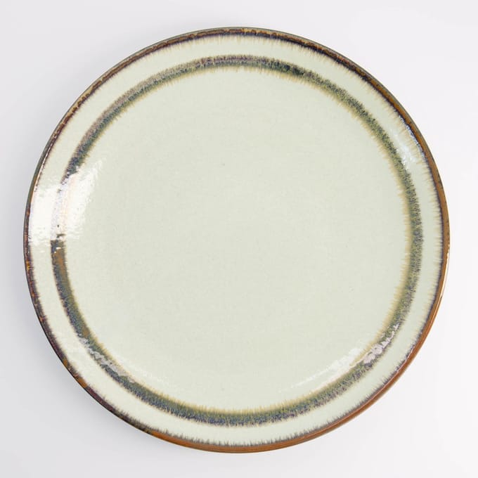 Tokyo Design Studio - Wasabi Groot Rond Bord - Beige - 28,5 x 3,5 cm
