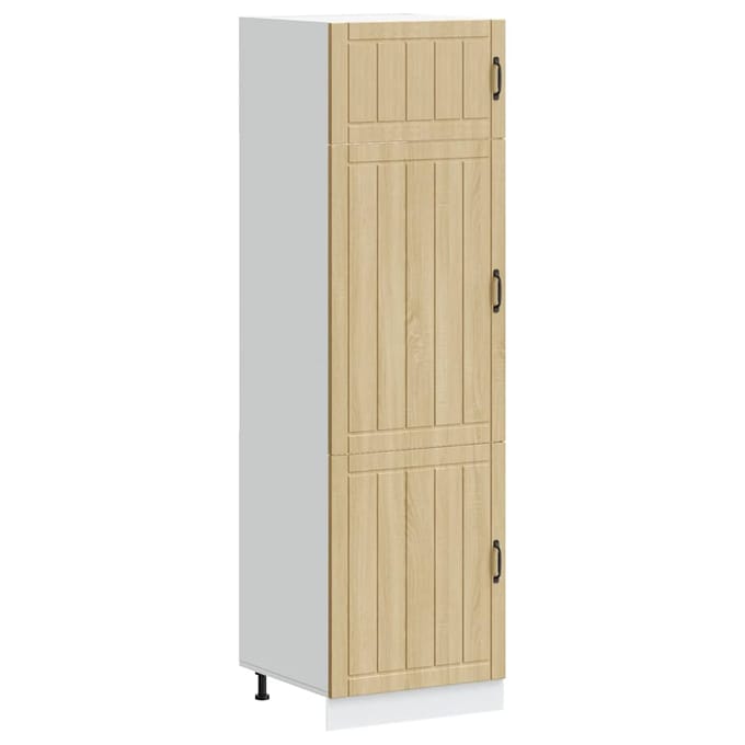 vidaXL - Keukenkast - Lucca - bewerkt - hout - sonoma - eikenkleurig