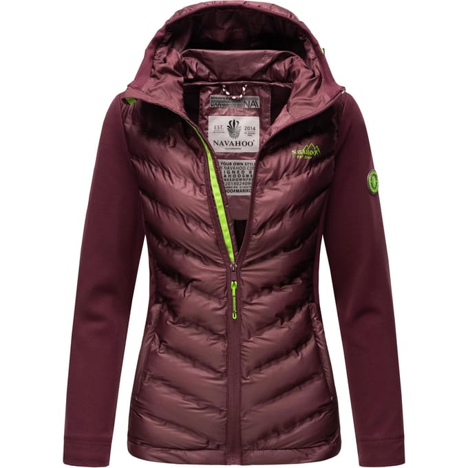 Navahoo Dames Gewatteerde Jas Nimm mich mit – Getailleerd, Stijlvol & Comfortabel met Capuchon