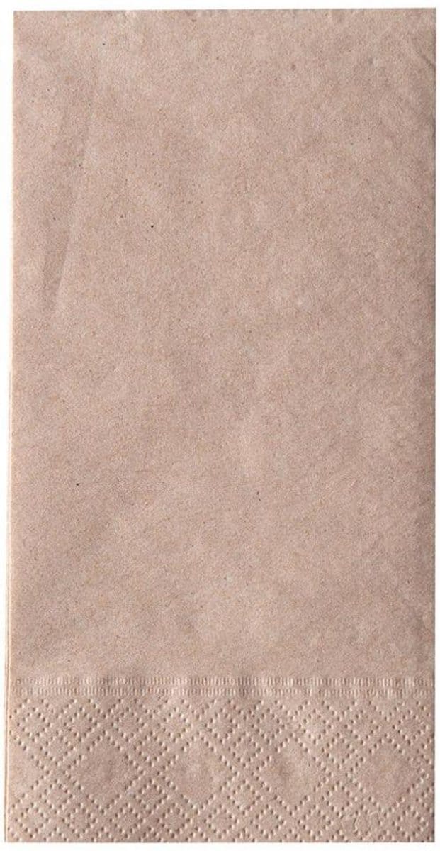 NATURE bistroservetten naturel bruin 33x33cm 2-laags