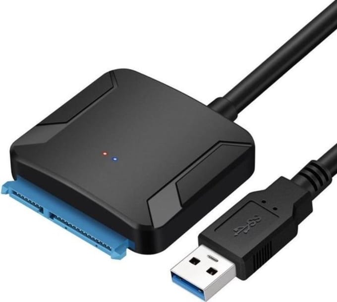 Jumalu SATA naar USB 3.0 Adapter – voor 2,5 inch SSD & HDD – USB-A naar SATA III – UASP – 5 Gbps – Zwart