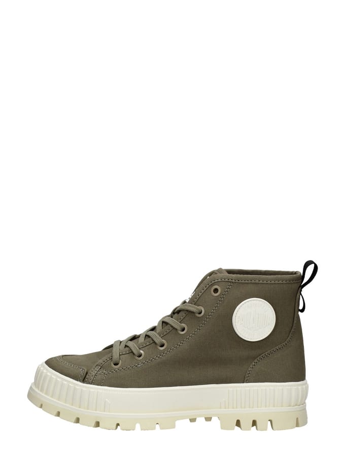 Palladium Pallashock Veterschoenen Hoog - groen - Maat 37
