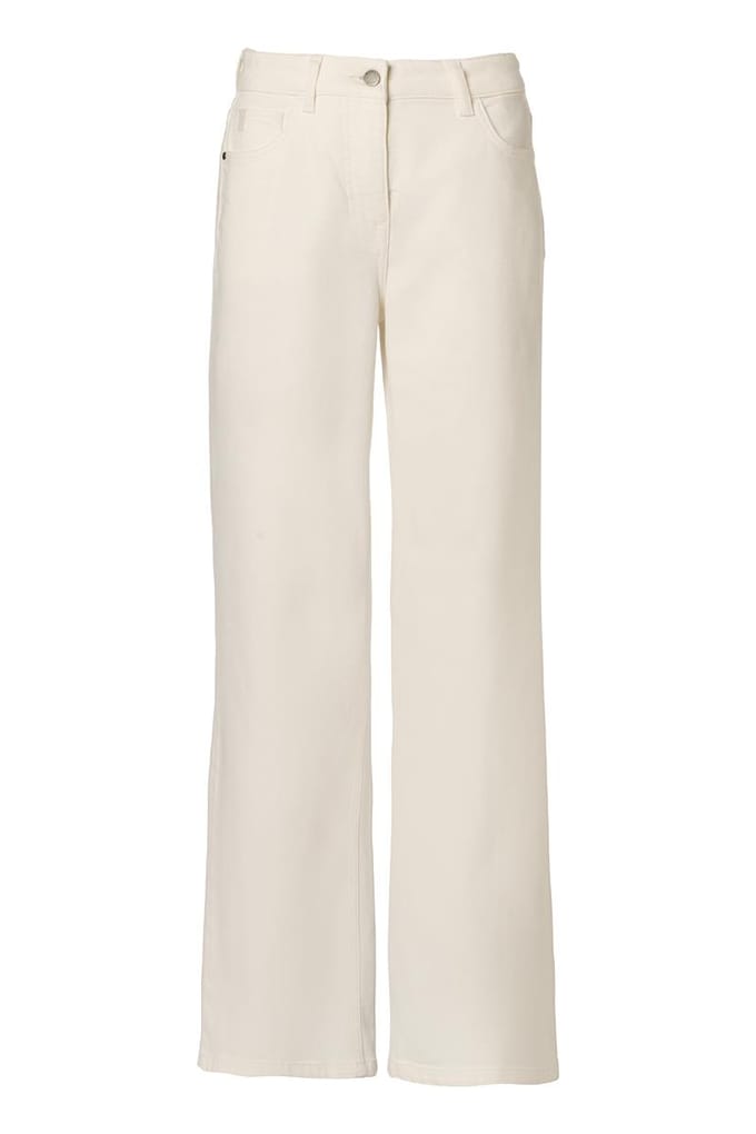 Livia Denim Broek Off White
