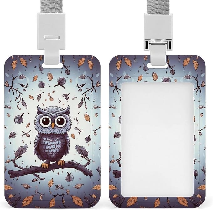 Badgehouder met Lanyard - Kaarthouder ID - Identificatie Tonen - Afneembare Snelsluiting - 2 kaarten - Wit