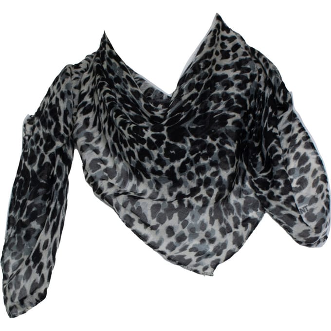 Saint Laurent, leopardenprint vierkante sjaal