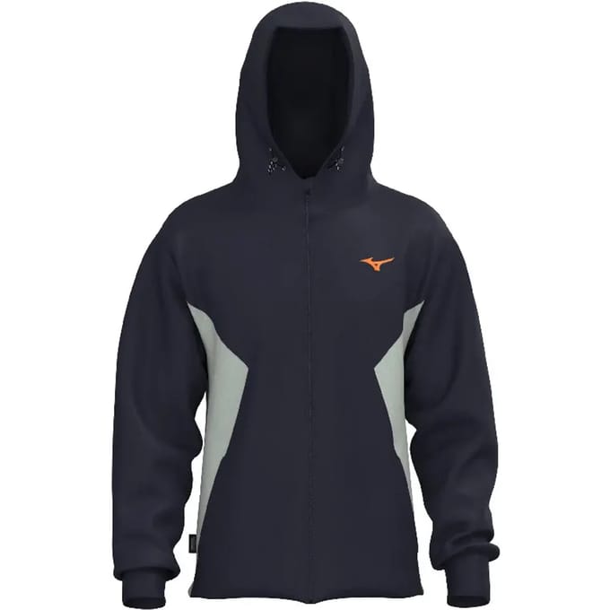 Mizuno Athletics Sweatshirt Met Rits Blauw XL Man