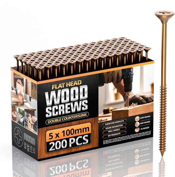 Zelf Tappende Houtschroeven 100mm - 200 Stuks - Multifunctioneel en Sterk