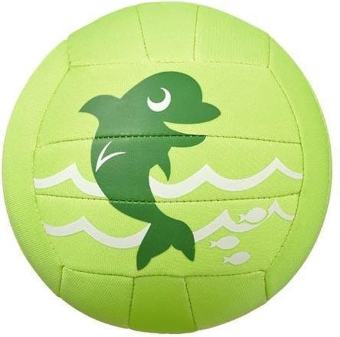 Beco Neopreen Strandbal Zeedieren Ø 15 Cm Groen