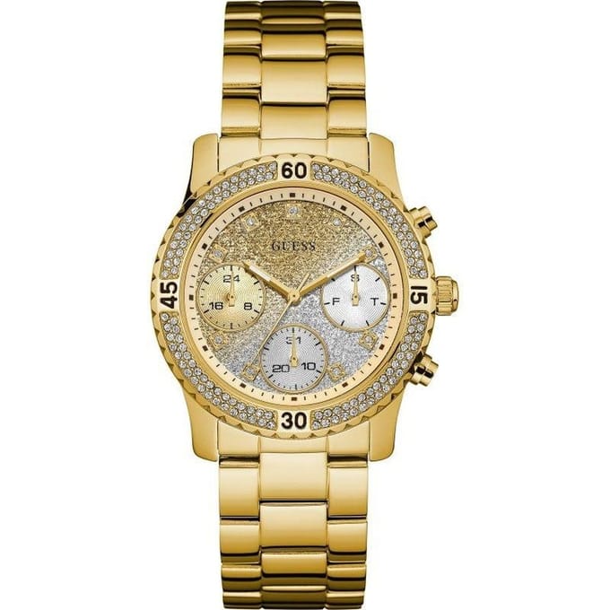 Guess W0774L5 Confetti dameshorloge in goud