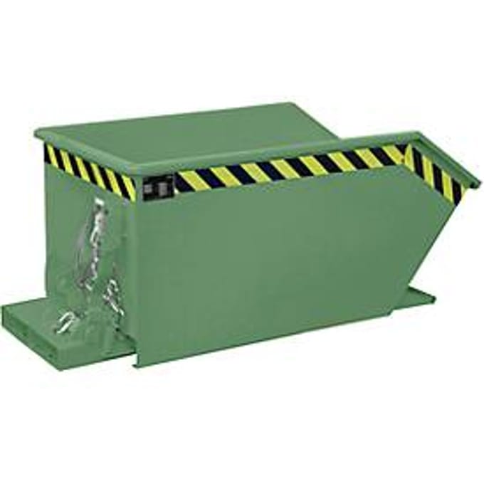 Kiepbak type GU, 300 liter, groen