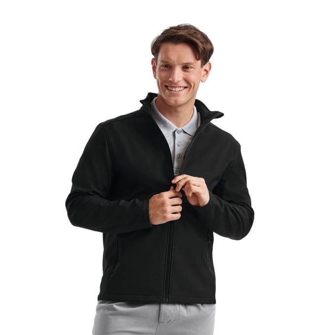 Russell Heren Essential Soft Shell Jas (Zwart)