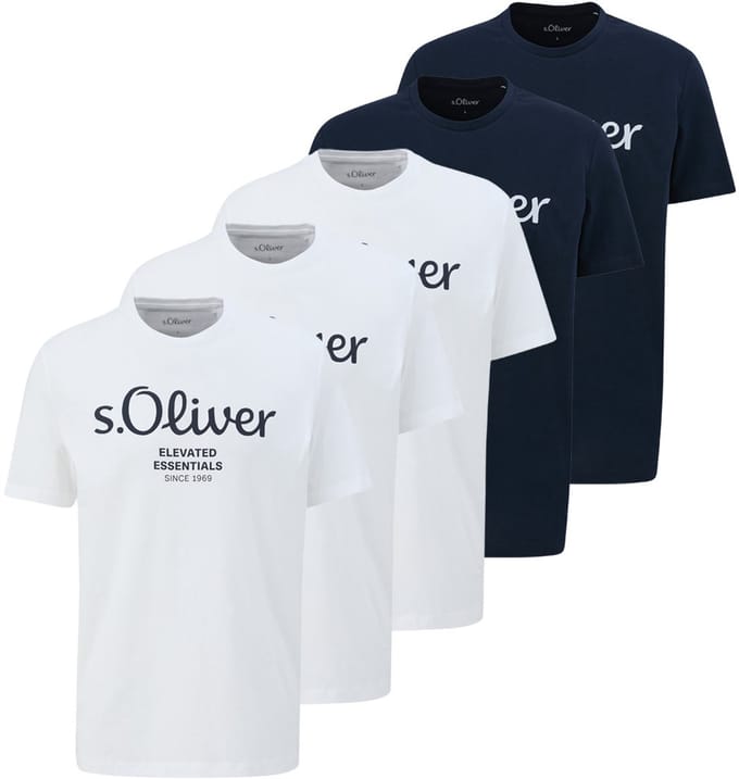 s.Oliver Heren t-shirt 5 pack Basic