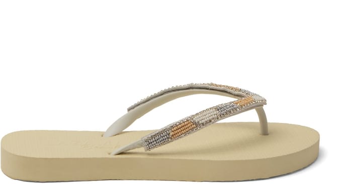 Lazamani - Fraser Beach Dames Slippers Offwhite - Maat 41/42