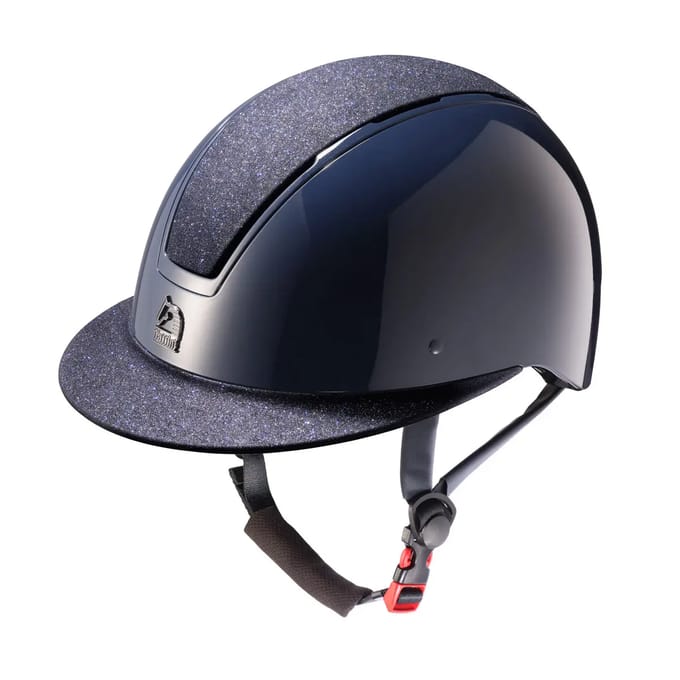 Glanzend ruiterhelm met glitter Selene Tattini