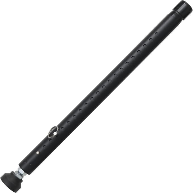 Veiligheidsstang Deur - Raamsluiting - Extra Beveiliging - Verstelbare Lengte - 45-128 cm - Zwart