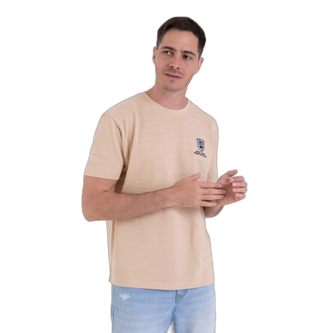 T-shirt in gestreepte piqué stof Camberabero