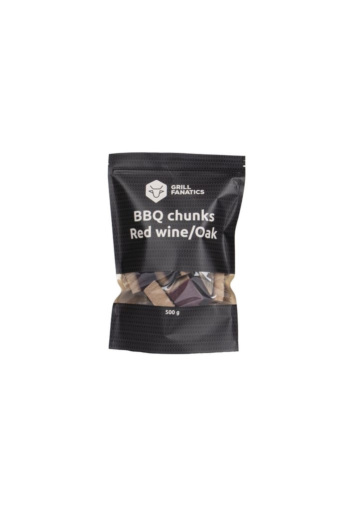 Grill Fanatics barbecue chunks rode wijn/eiken 500 gram