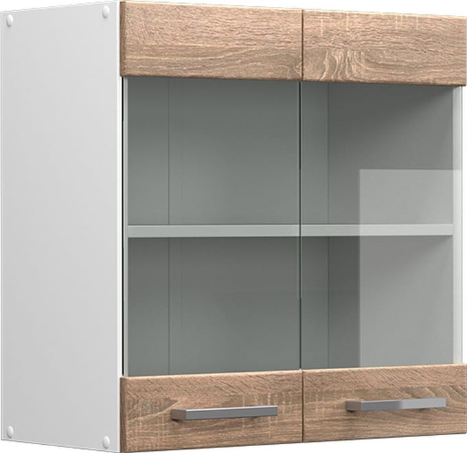 Vicco R-Line Glazen keukenkast – 60 cm Sonoma