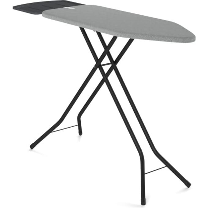 Wasophoogte® Strijkplank - Extra brede strijkplank stoomgenerator - 124*44 cm - 4 verstelbare hoogtes - Dust Grey
