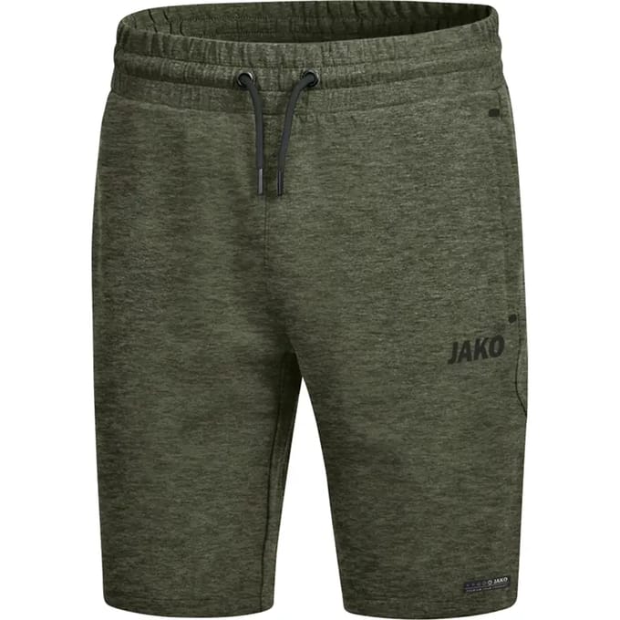 Jako Premium Basics Short Dames - Kaki Gemeleerd | Maat: 36