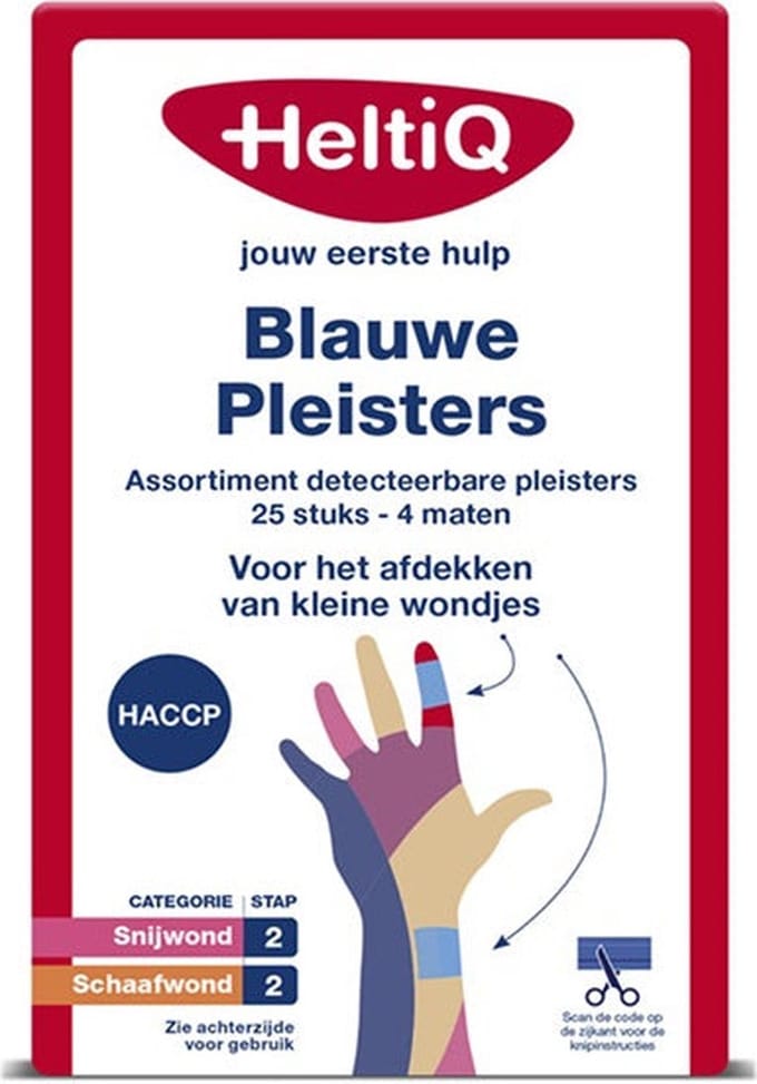 HeltiQ Detecteerbare Pleisterstrips Assorti PE