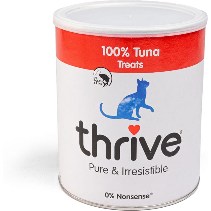 2x180g Gevriesdroogde Maxi Tube Tuna Thrive Kattensnacks