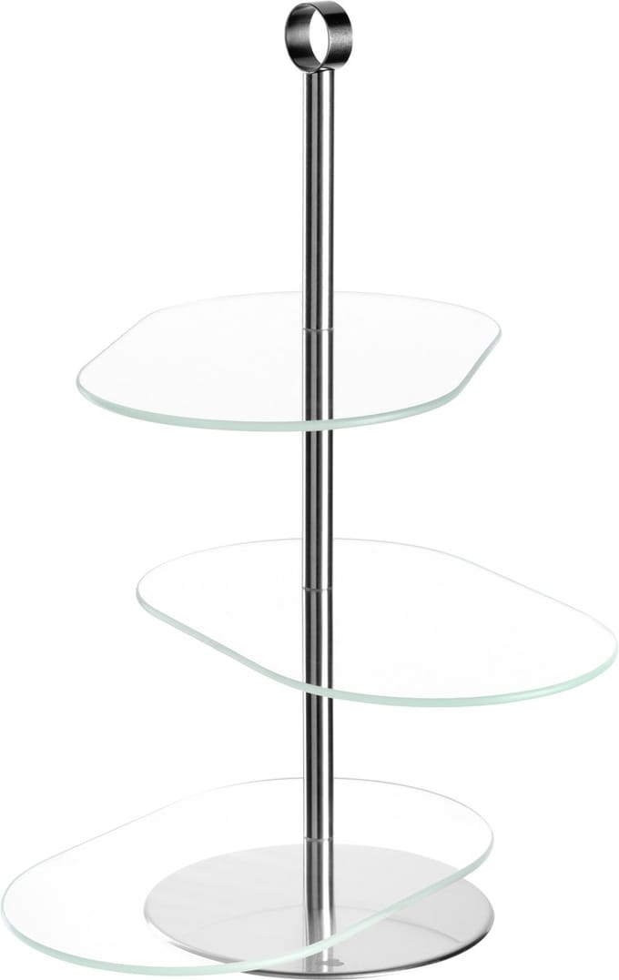 Leonardo CENA Etagère asymmetrisch zilver