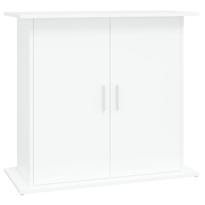 Meuble pour aquarium blanc 81x36x73 cm Bois d'ingénierie