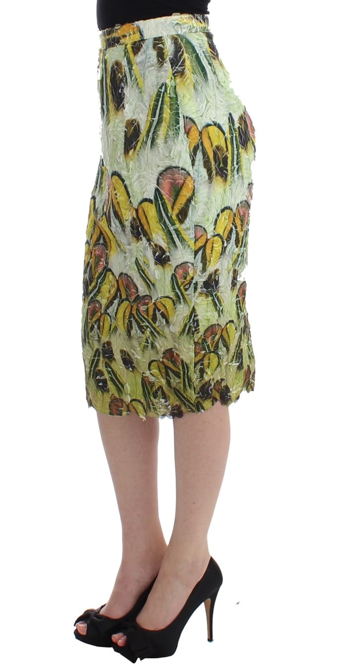 Lanre Da Silva Ajayi Vrouwen Multicolor Organza Kokerrok