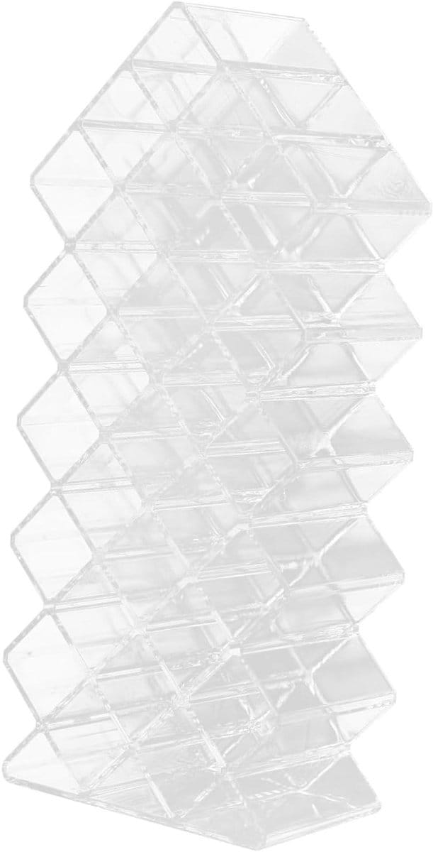 Cosmetica Organizer - Lippenstift Houder - Make-up Opbergen - Meerdere Roosters - 25.5 cm - Transparant