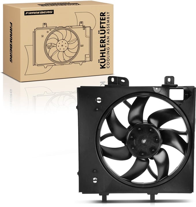 Frankberg 1x Motorradiator enkele ventilator