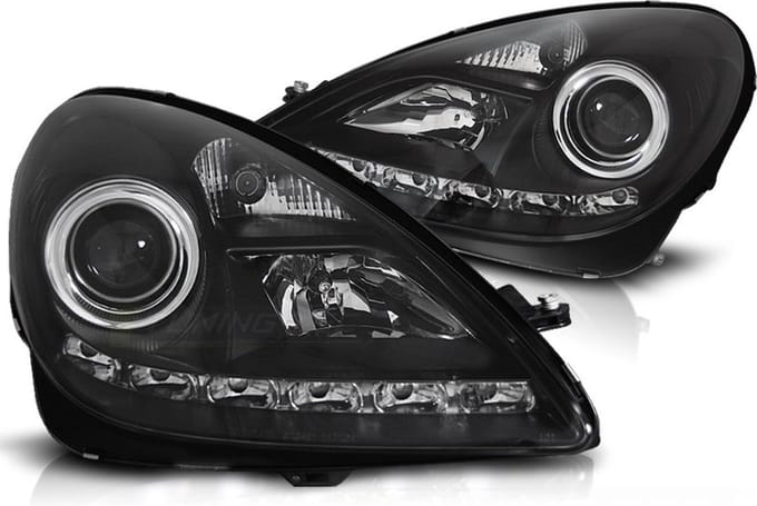 Koplampen Xenon - Mercedes R171 SLK 2004-2011- DRL - zwart
