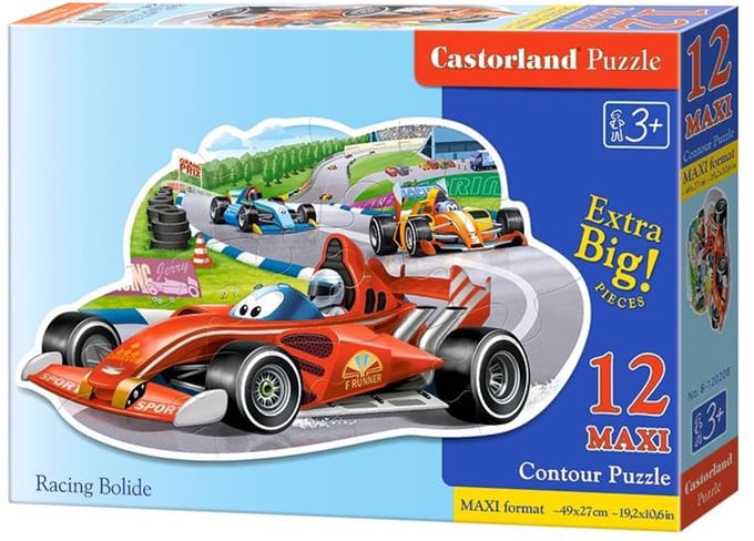 Puzzle maxi konturowe Racing Bolide 12