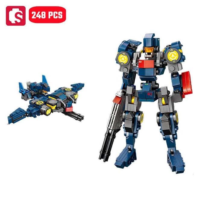 SEMBO Transformeerbare Mech Assemblage Bouwsteen MOC Robot Auto Bouwset Kinderspeelgoed voor Jongens Verjaardagscadeaus no box