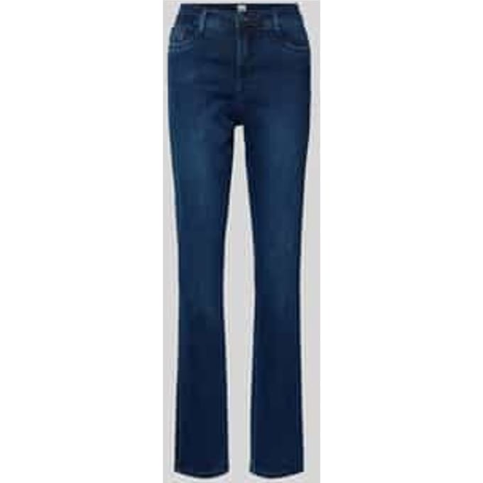 Slim fit jeans in used-look, model 'MARY THERMO'