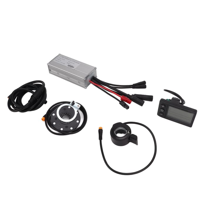 Kit de Modification de Vélo Électrique Étanche Contrôleur 22A S866 LCD Kit de Conversion Vélo Électrique pour Moteur 500W gray