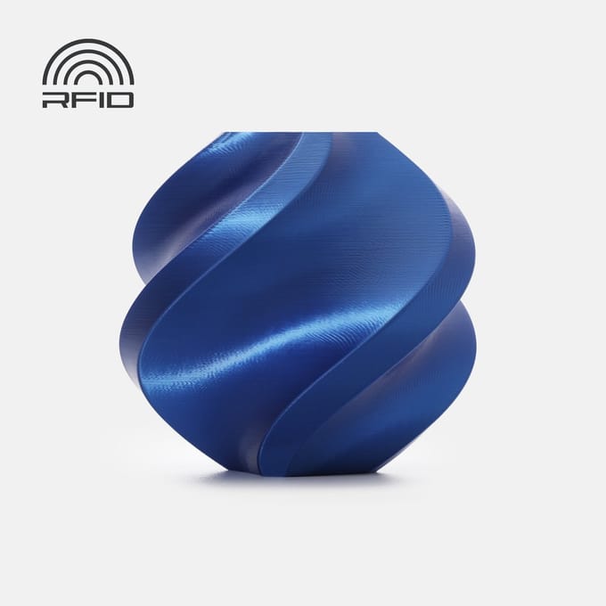 Bambu Lab - PLA Silk+ 1.75mm Filament – 1kg – Blauw (Blue) - met spoel