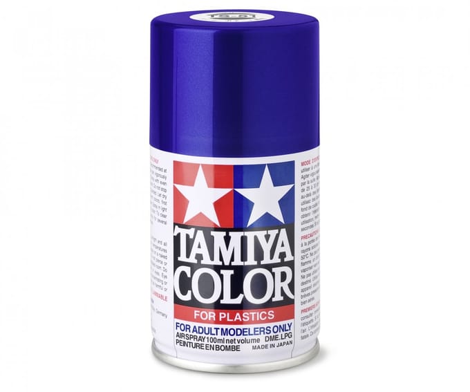 Tamiya Hobbyverf Acrylverf - TS-51 Racing Blue - Gloss - Acryl Spray - Verf spuitbus - 100 ml
