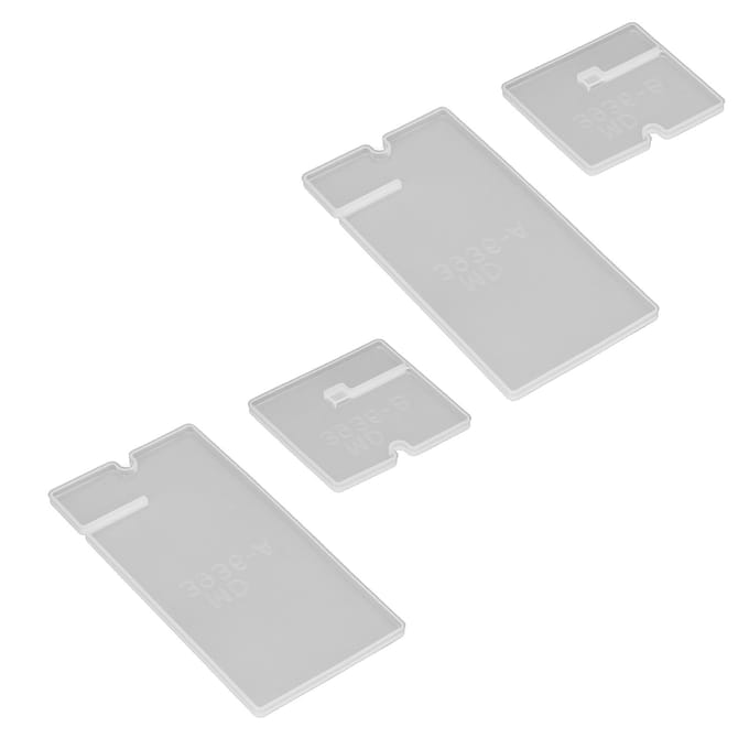 2 Sets Siliconen Mal DIY Eenvoudige Mobiele Telefoon Houder Kristal Epoxy Mal Decoratie white