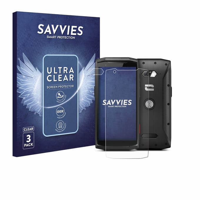 Savvies - Screenprotector voor Crosscall Core-M5 (Voor+Camera) - Folie Beschermfolie transparant 6 Stuks