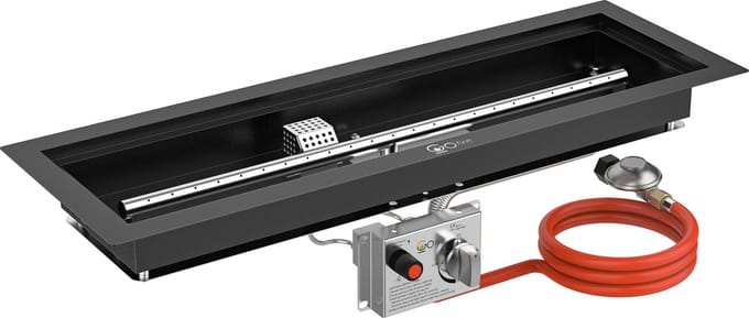 GoFire inbouwbrander rechthoek 75 x 25 cm | Flexibel