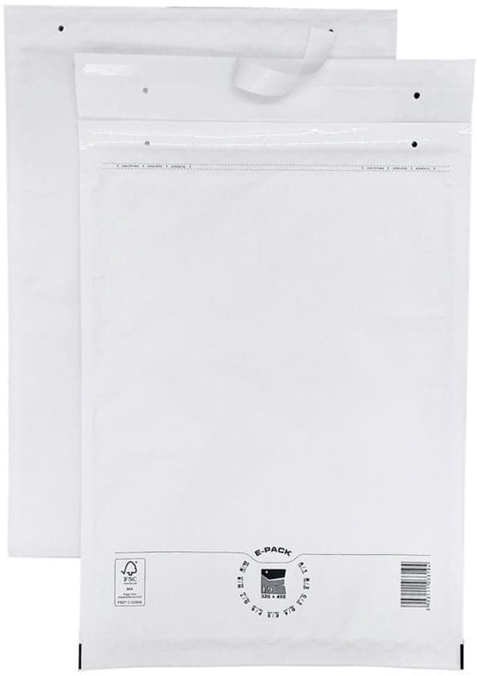 Heykapak - Witte Bubbel Envelop I19 - 320x455mm - Set van 10