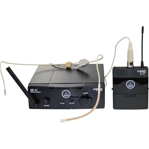 Headset Draadloze microfoonset AKG WMS40 Mini Sport Set ISM 1 Zendmethode:Radiografisch