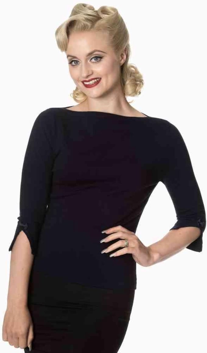 Dancing Days - ADDICTED Longsleeve top - S - Blauw