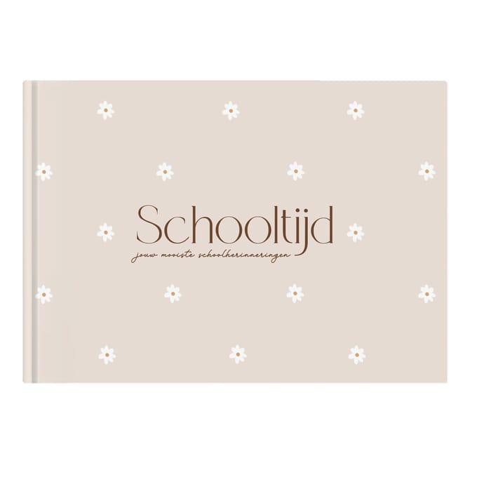 Writemoments - Schoolfotoboek schooltijd - Madeliefjes - Genaaid gebonden