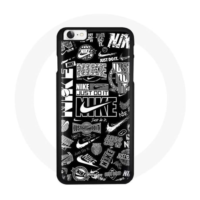Coque Iphone 4 - MANIACASE - Nike - Noir - Souple - Protection contre les chocs