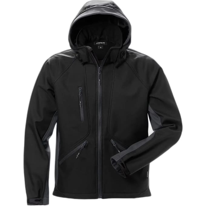 Fristads Softshelljack 1414 Shi - Zwart/Grijs - S
