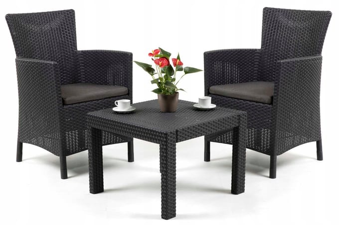 Curver Tuinset 2 Stoelen + Tafel Weerbestendig Kunststof
