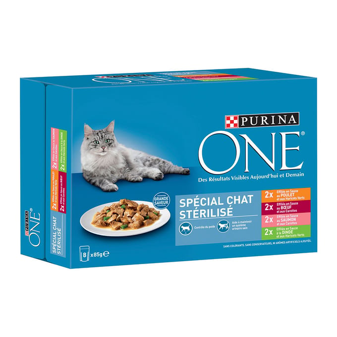 16x85g Purina One Sterilised Cat nat kattenvoer